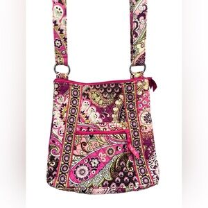 Vera Bradley Floral Pink and Purple Crossbody Bag